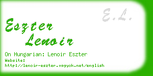 eszter lenoir business card